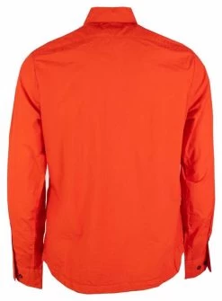 C.P. Company Red Over Shirt In Tech Fabric C.P. Company -Fashion Menswear Shop fbf19e57f2da06ab16f54a01223cf0e9