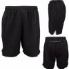 Mens Unisex Basketball Gym Swim Active Shorts Sports Drawstring Pants Zip Pocket - Black