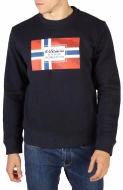 Napapijri Bera Grey Mens Sweatshirts -Fashion Menswear Shop fc509fd2583d5181c70aa3dda66cfba4