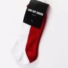 1 X Mens White & Red Low Cut Socks