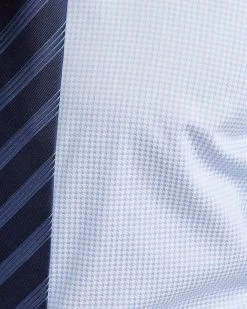 Oxford Men's Islington Regular Fit Dobby Shirt - Blue -Fashion Menswear Shop fed985abb8eae70df2272714419fbc9f