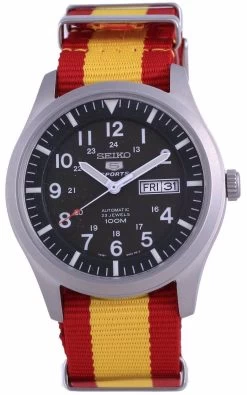 Seiko 5 Sports Military Automatic Polyester SNZG09K1-var-NATO29 100M Men's Watch