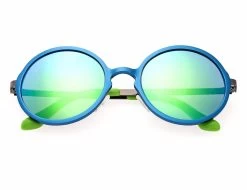 Breed Men's Corvus Aluminium Polarized Sunglasses - Blue/Blue-Green
