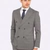 Oxford Men's D.B New Hopkins Wool Suit Jacket - Grey