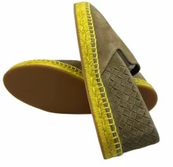 Bottega Veneta Men's Tan Suede Woven Slip On Shoe -Fashion Menswear Shop fff87ef64a4d3b3239a117d5689d42fd